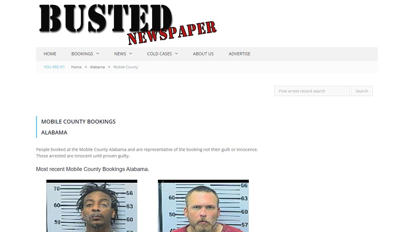 Mobile County, AL Mugshots - BUSTEDNEWSPAPER.COM